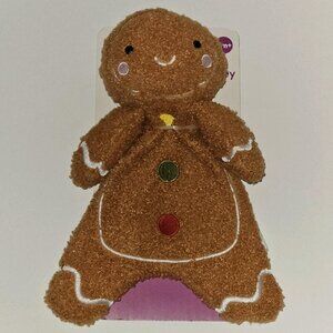 NEW Parent's Choice Gingerbread Man Plush Lovey Baby Toy Crinkle Christmas